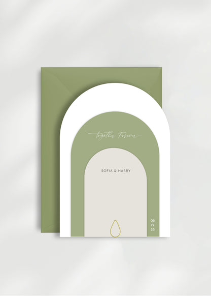 Odite Wedding Invitation | Three Card Suite