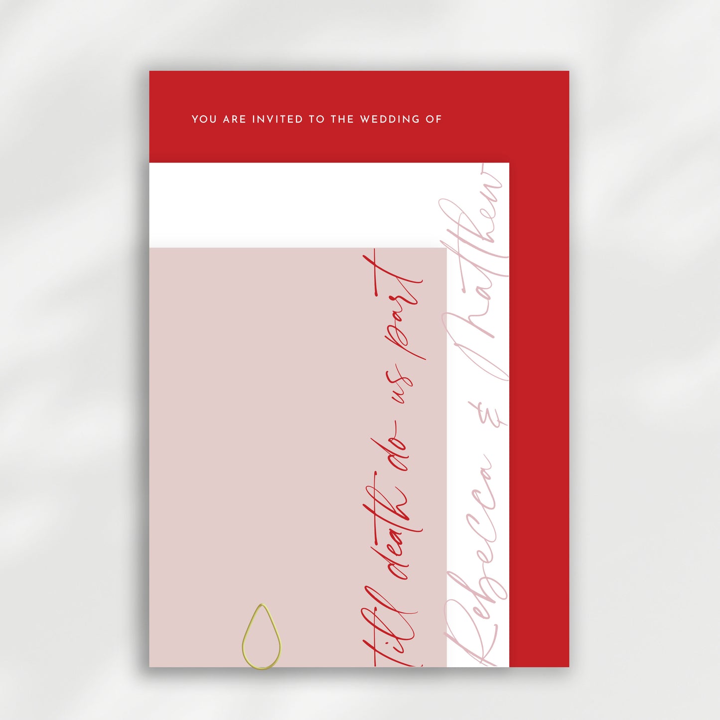 Aura Wedding Invitation | Three Card Suite