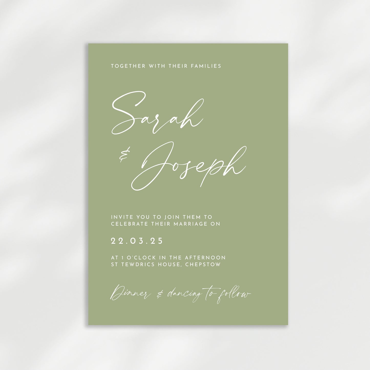 Aura Wedding Invitation | Day Guest