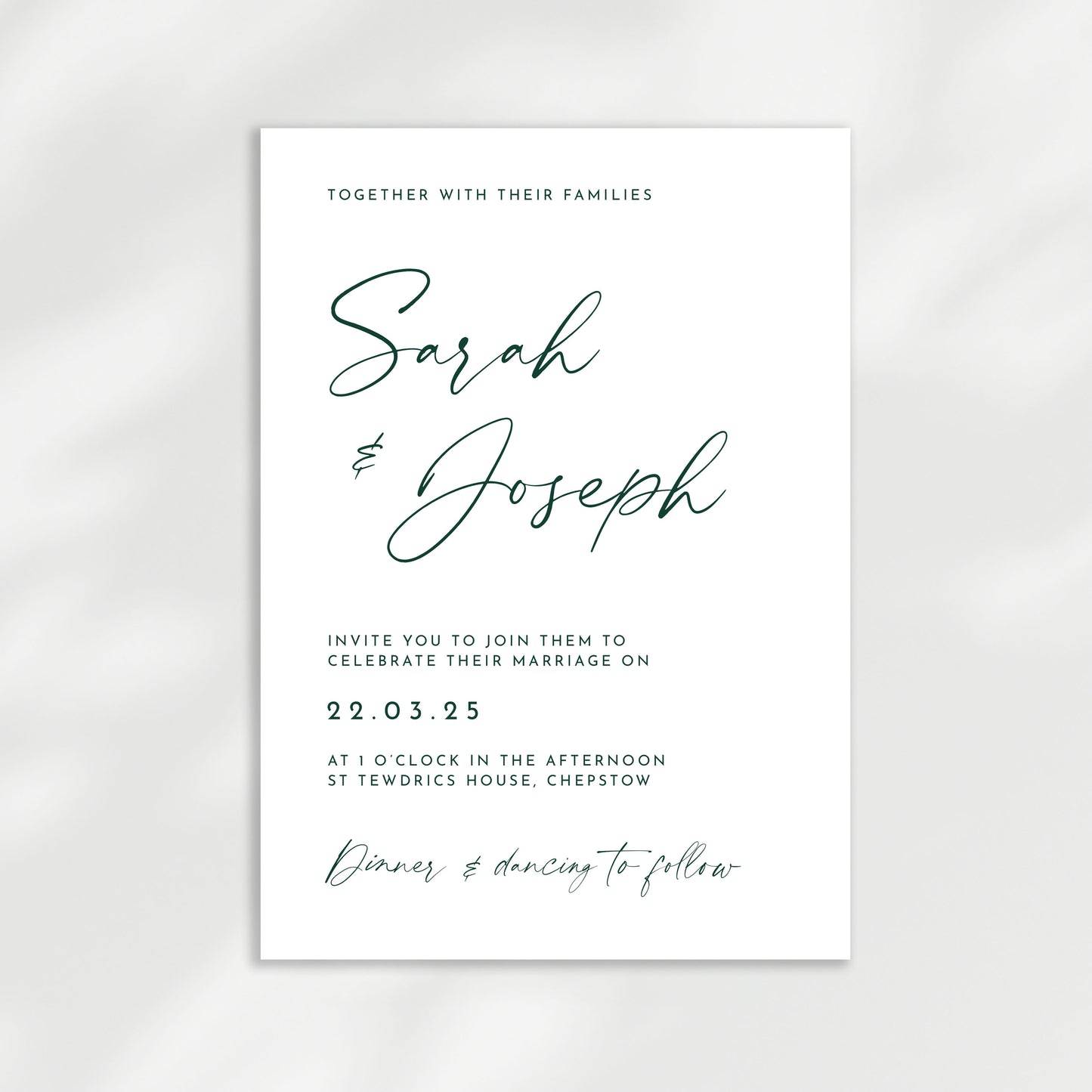 Aura Wedding Invitation | Day Guest