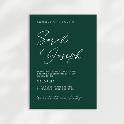 Aura Wedding Invitation | Evening Guest