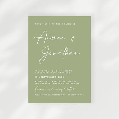 Maia Wedding Invitation | Day Guest