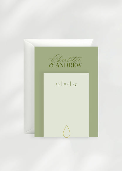 Ophelia Wedding Invitation | Two Card Suite