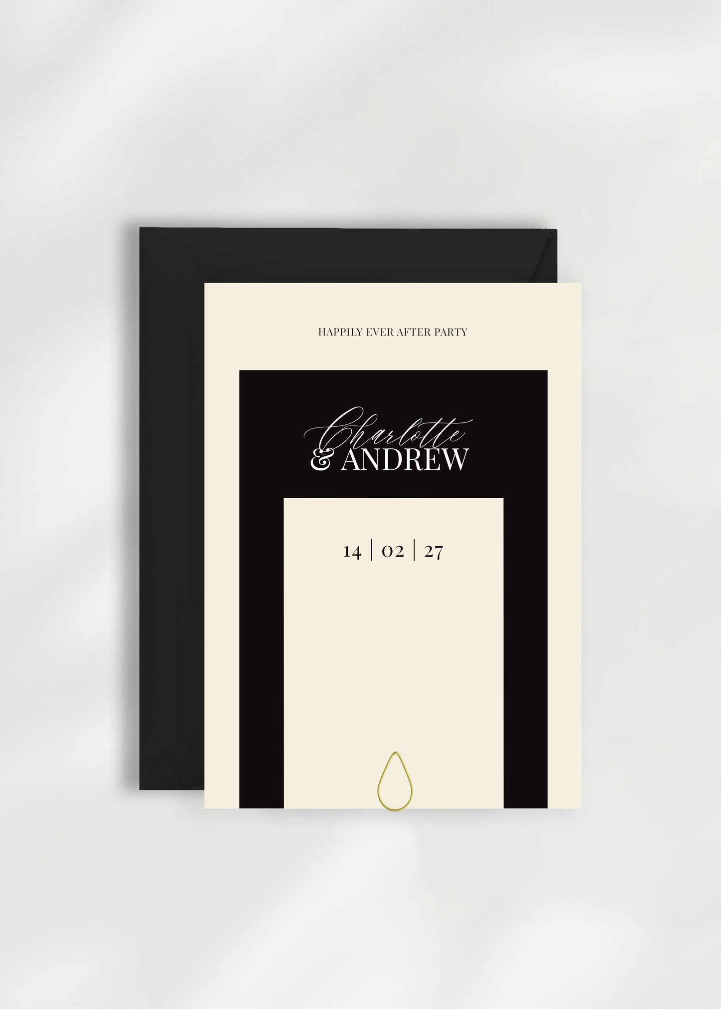 Ophelia Wedding Invitation | Three Card Suite
