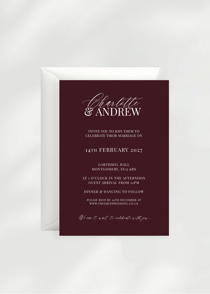 Ophelia Wedding Invitation | Day Guest