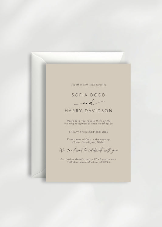 Odite Wedding Invitation | Evening Guest