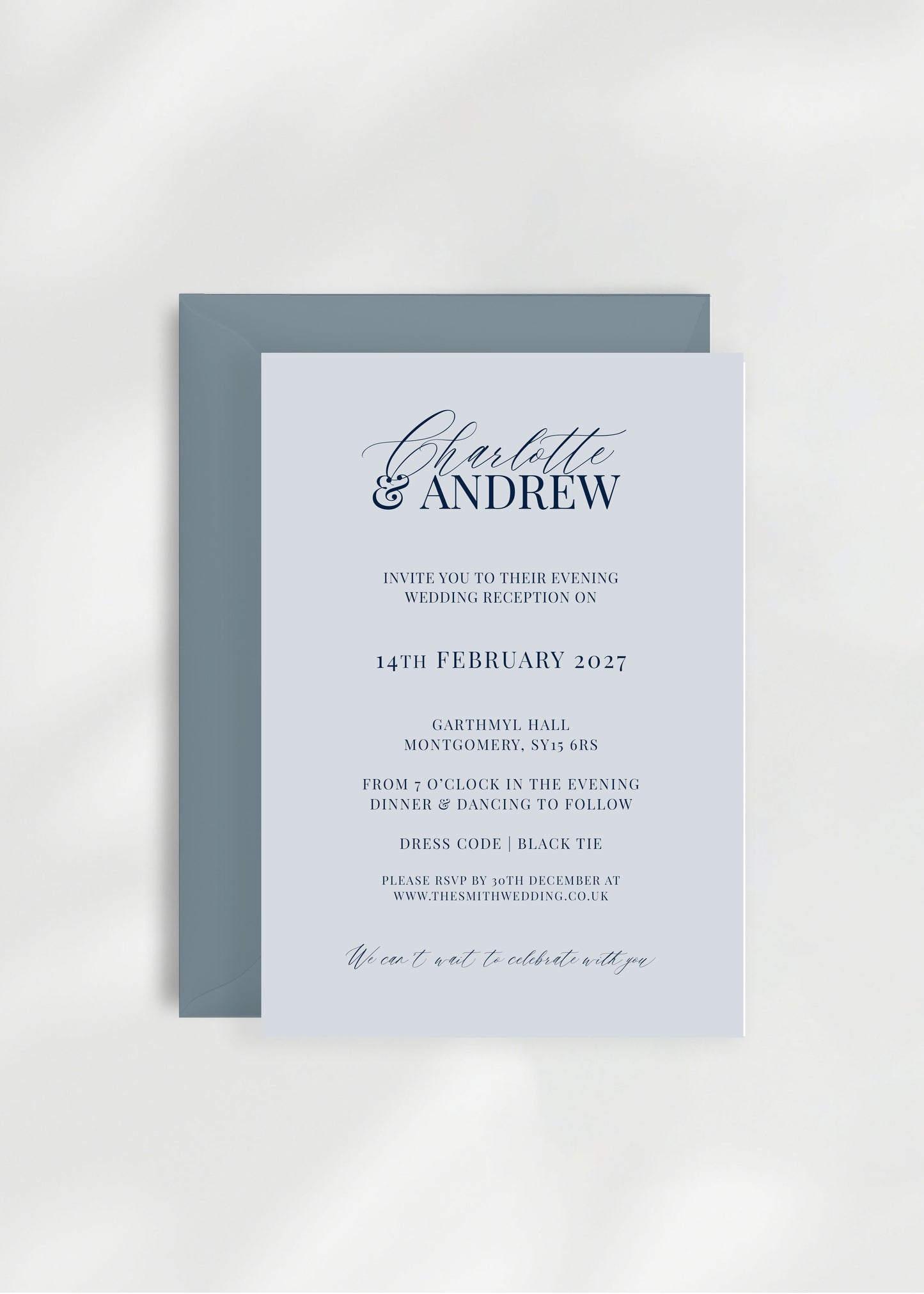 Ophelia Wedding Invitation | Evening Guest