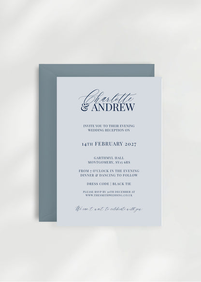 Ophelia Wedding Invitation | Evening Guest