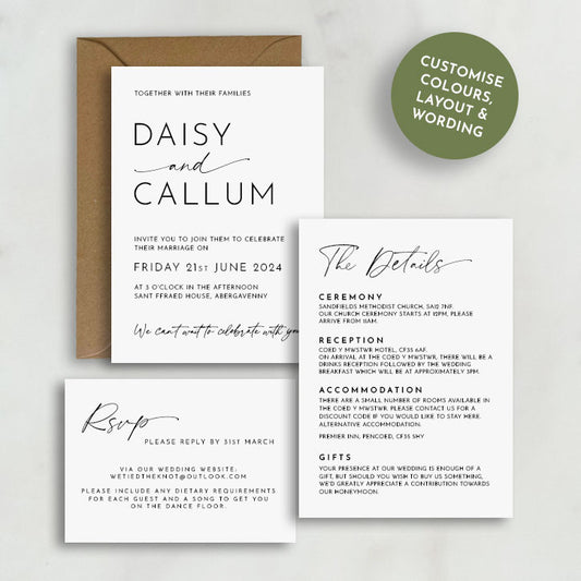 Odite Wedding Invitation Suite