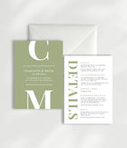 Calypso Wedding Invitation | Two Card Suite