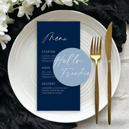 Aura Menu | With Place Name Card