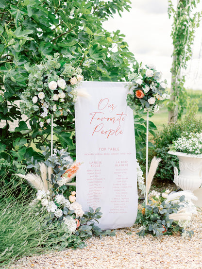 Aura Sign | Fabric Table Plan