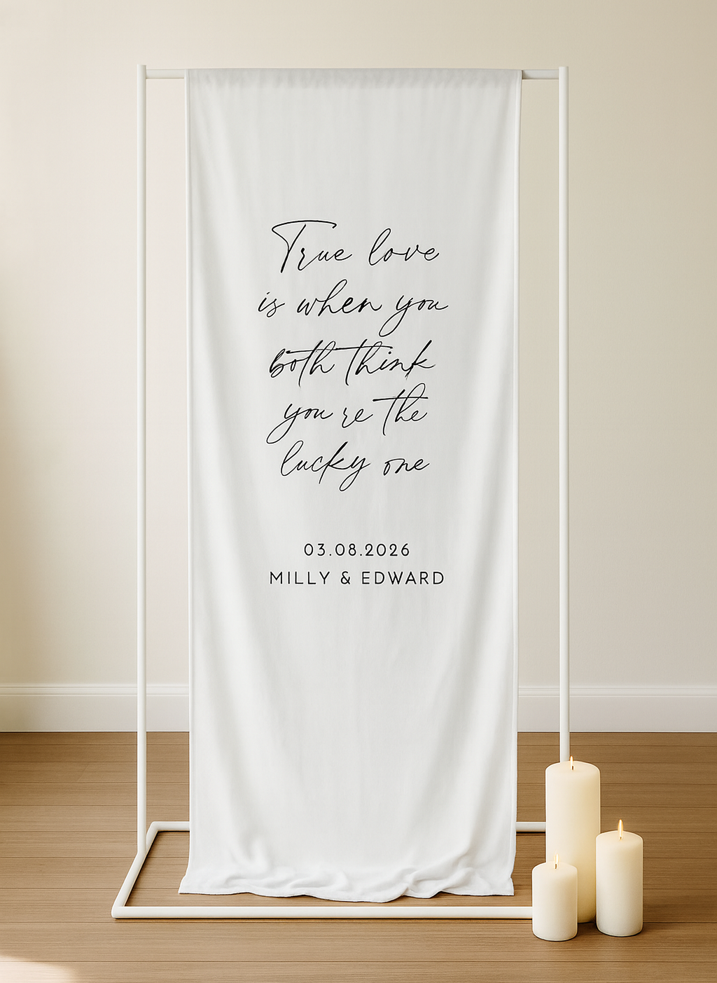 Hanging Sign Stand | Type F in White
