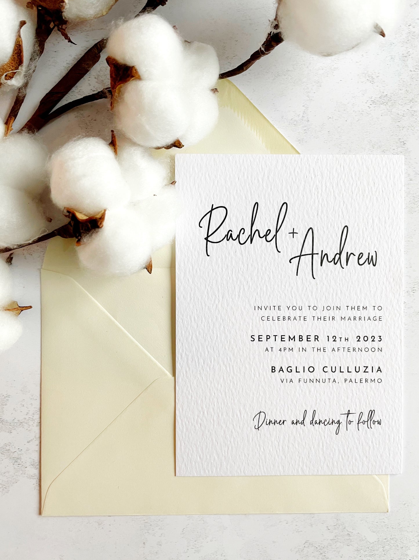 Hera Wedding Invitation (Day Guest)