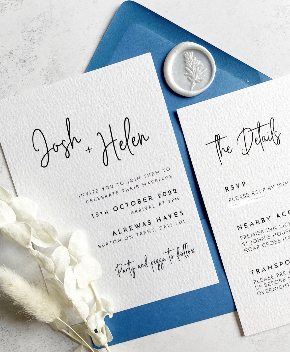 Hera Wedding Invitation (Day Guest)